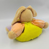 Doudou lapin patapouf orange patchwork coeur Kaloo