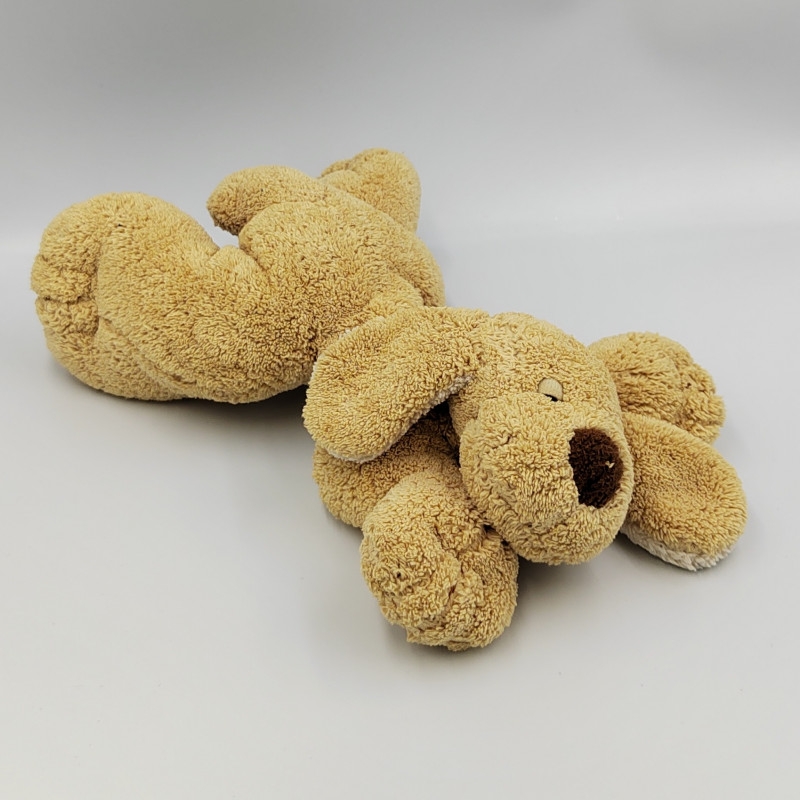 Doudou chien beige blanc NATURE ET DECOUVERTE