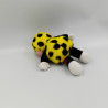 Ancienne peluche coccinelle jaune noir COCOCINEL JEMINI