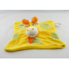 Doudou cerf elan renne vert orange sur rond jaune TOYS LAND