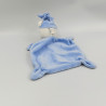 Doudou ours plat bleu TICK TOCK