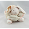 Doudou Lapin Boule lilirose carreaux rose ruban Kaloo