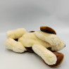 Peluche chien marron blanc KEEL TOYS