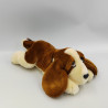 Peluche chien marron blanc KEEL TOYS