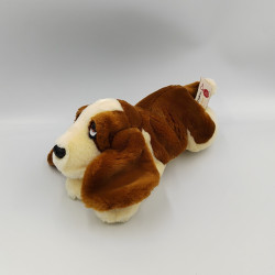 Peluche chien marron blanc KEEL TOYS
