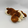 Peluche chien marron blanc KEEL TOYS