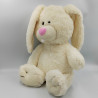 Grande peluche lapin blanc écru PETS CLUB