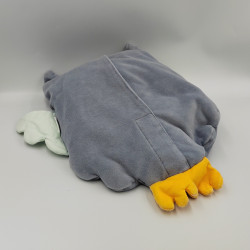 Doudou range pyjama chouette hibou bleu orange VERTBAUDET