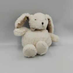 Doudou lapin blanc beige Boulidoux HISTOIRE D'OURS