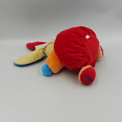 Doudou lapin chubby rouge orange bleu écureuil KALOO
