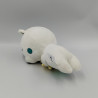 Doudou ours blanc bleu soleil jaune SERGENT MAJOR