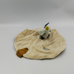 Doudou plat rond Oie bleu...