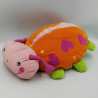 Grand doudou coccinelle orange rose vert coeurs TEX