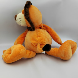Grand doudou sac à dos lion orange marron LILLIPUTIENS