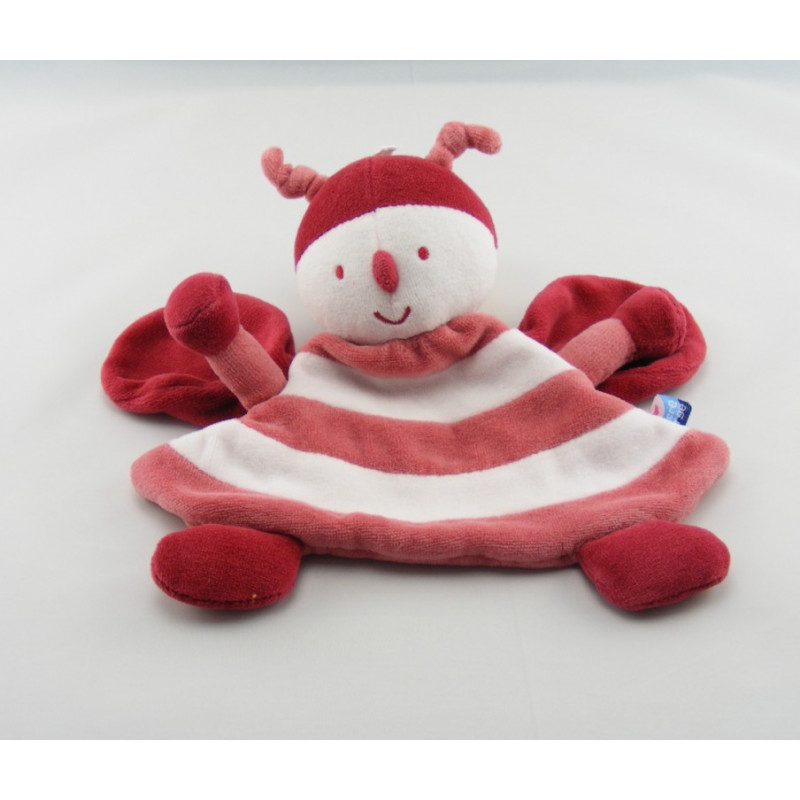 Doudou Abeille Coccinelle rose bordeaux Sucre D'Orge