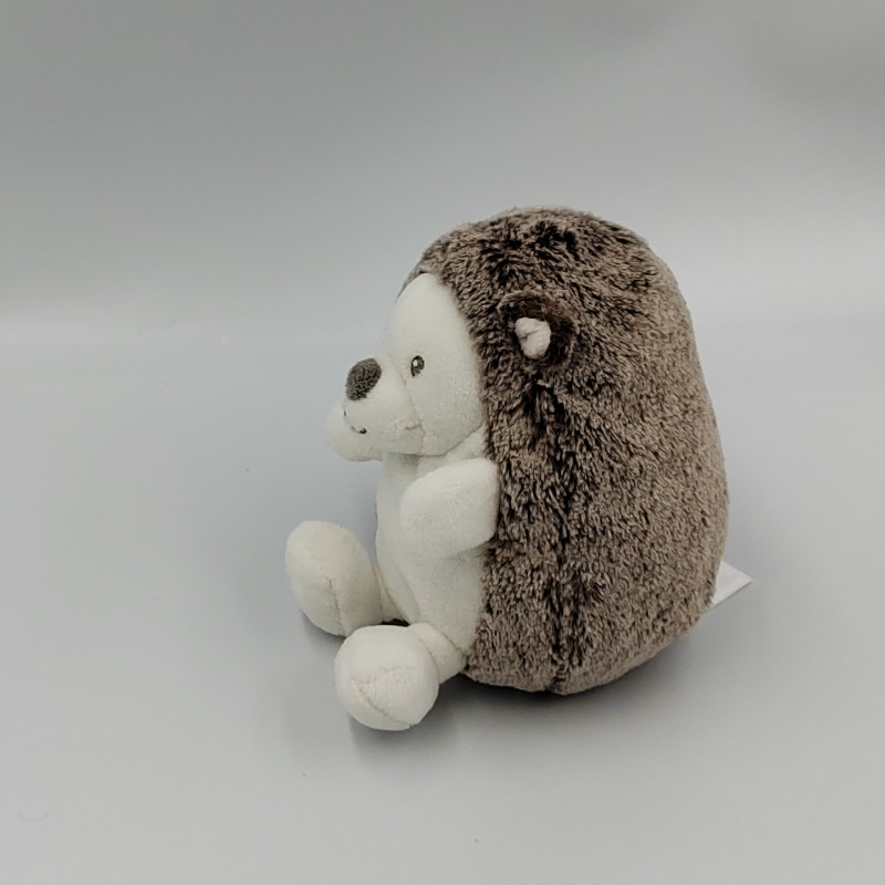 Doudou hérisson blanc marron TEX BABY