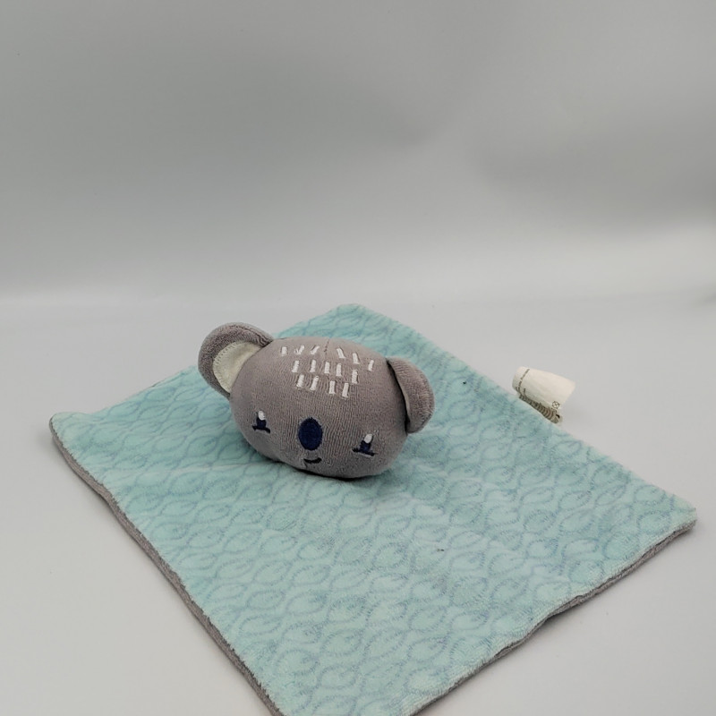 Doudou plat koala bleu gris SIPLEC