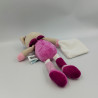 Doudou chat rose Les Masqués BABY NAT