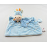 Doudou plat dragon bleu foulard orange BENGY