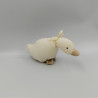 Doudou oie canard blanc beige MRSA