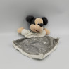 Doudou plat Mickey gris blanc étoiles DISNEY NICOTOY