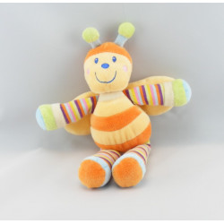 Doudou musical abeille orange jaune MOTS D'ENFANTS