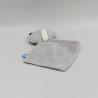 Doudou plat panda raton gris bleu SUCRE D'ORGE