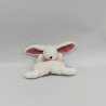 Doudou et compagnie plat lapin blanc rose Happy Bobo