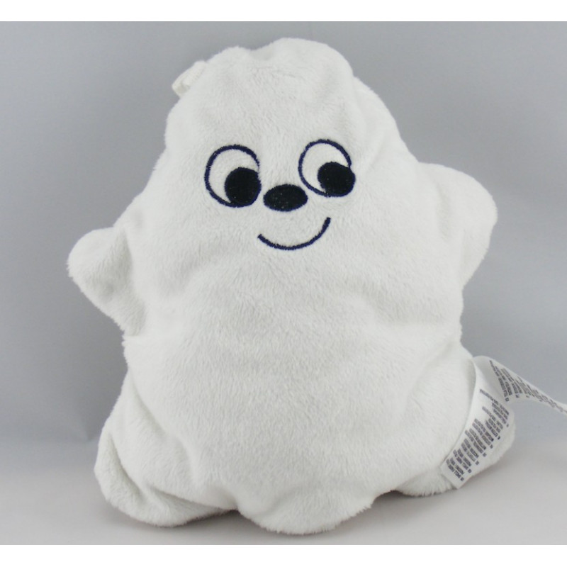 Doudou ours blanc noeud rose HM H ET M 