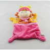 Doudou plat lutin fille rose avion arbres NICOTOY