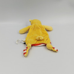 Doudou plat renard orange rouge gris rayé CHICCO