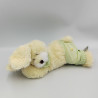Doudou lapin écru blanc vert vichy SUNKID