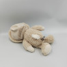 Doudou peluche ours blanc beige combinaison capuche BUKOWSKI