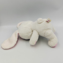 Doudou lapin blanc rose PETILLOUS GIPSY