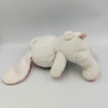 Doudou lapin blanc rose PETILLOUS GIPSY