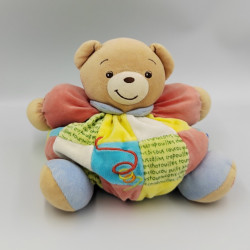 DOUDOU OURS PATAPOUF ROUGE JAUNE