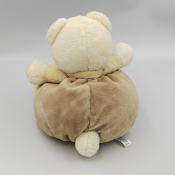 Doudou ours beige blanc étoiles Caramel SAUTHON