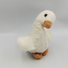 Ancienne peluche doudou oie canard blanche orange SUCRE D'ORGE
