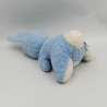 ANCIENNE PELUCHE LAPIN BLEU BLANC NOUNOURS