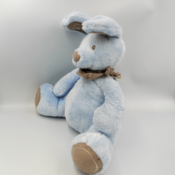 Grand doudou lapin bleu foulard gris SIMBA TOYS NICOTOY