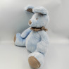 Grand doudou lapin bleu foulard gris SIMBA TOYS NICOTOY