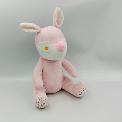 Doudou biche rose blanche fleurs TOM & KIDDY TOMKIDS