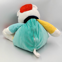 Doudou ma cachette à pyjama ours blanc bleu jaune Mr Paul BABY NAT