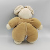 Doudou souris beige blanc AJENA