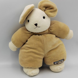 Doudou souris beige blanc AJENA