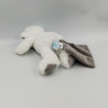 Doudou ours blanc gris mouchoir Pap ours BABY NAT