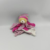 Doudou et compagnie marionnette collector ours fleur pétale rose