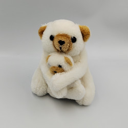 Doudou peluche ours blanc beige DANIEL JOUVANCE