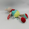 Doudou ane cheval bleu vert rouge anneau BABY NAT