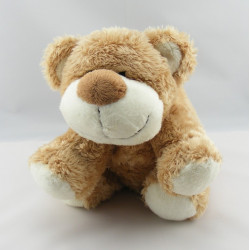Doudou peluche ours beige marron Pop Kids KIABI